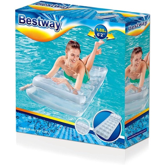 H2OGO! Metal Tech Lounge Inflatable Pool Float