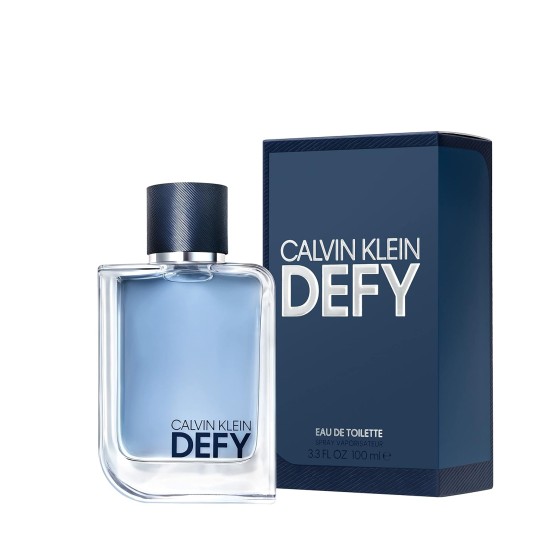 Calvin Klein Defy Eau de Toilette – Woody Men's Cologne – With Notes of Bergamot Oil, Lavender Absolute & Vetiver Oil – Long Lasting Fragrance