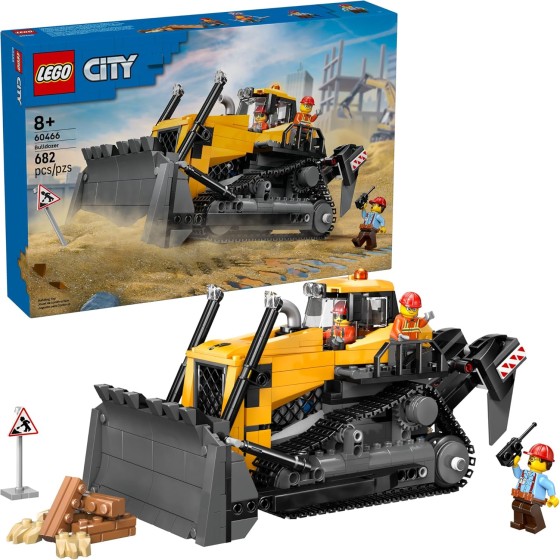 LEGO City Yellow Bulldozer Construction Site Building Toy