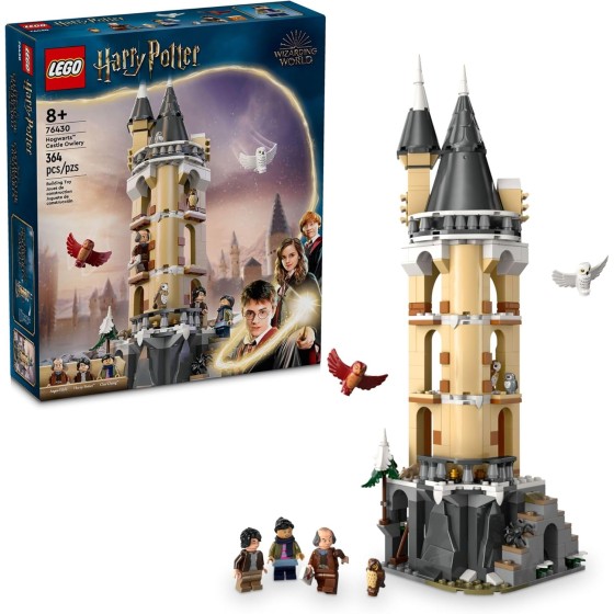 LEGO Harry Potter Hogwarts Castle Owlery Toy, Wizarding World Fantasy Toy